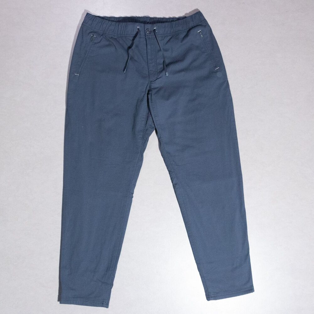 NWT LL Bean Explorer Ripstop Fleece Lined Pants Blue Outdoors Stretch Large x 32